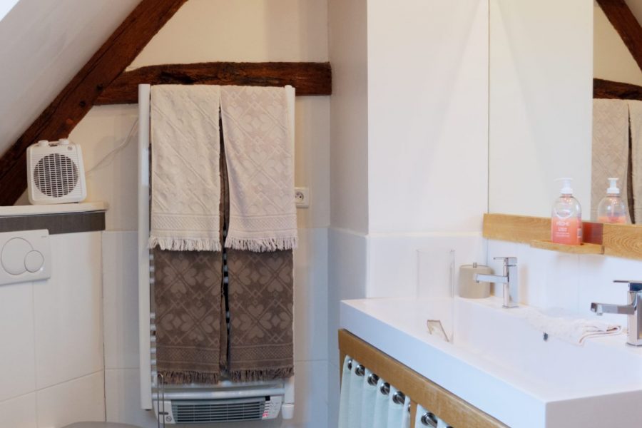 Sanitaires chambre amour et folie ferme historique Jean de la Fontaine
