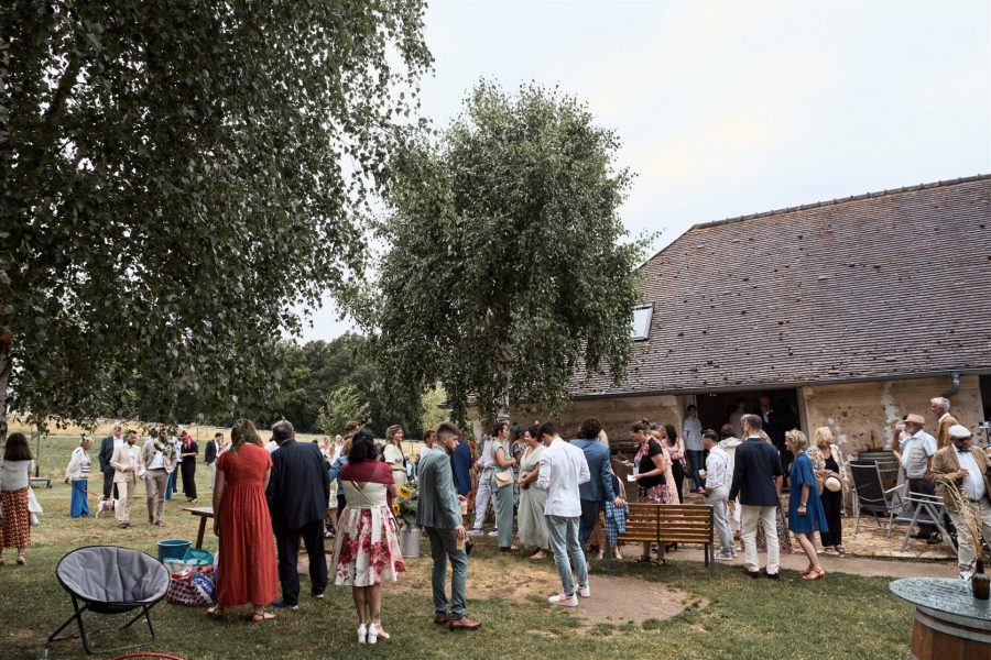 Mariage espace extérieur jardin ferme historique jean de la fontaine